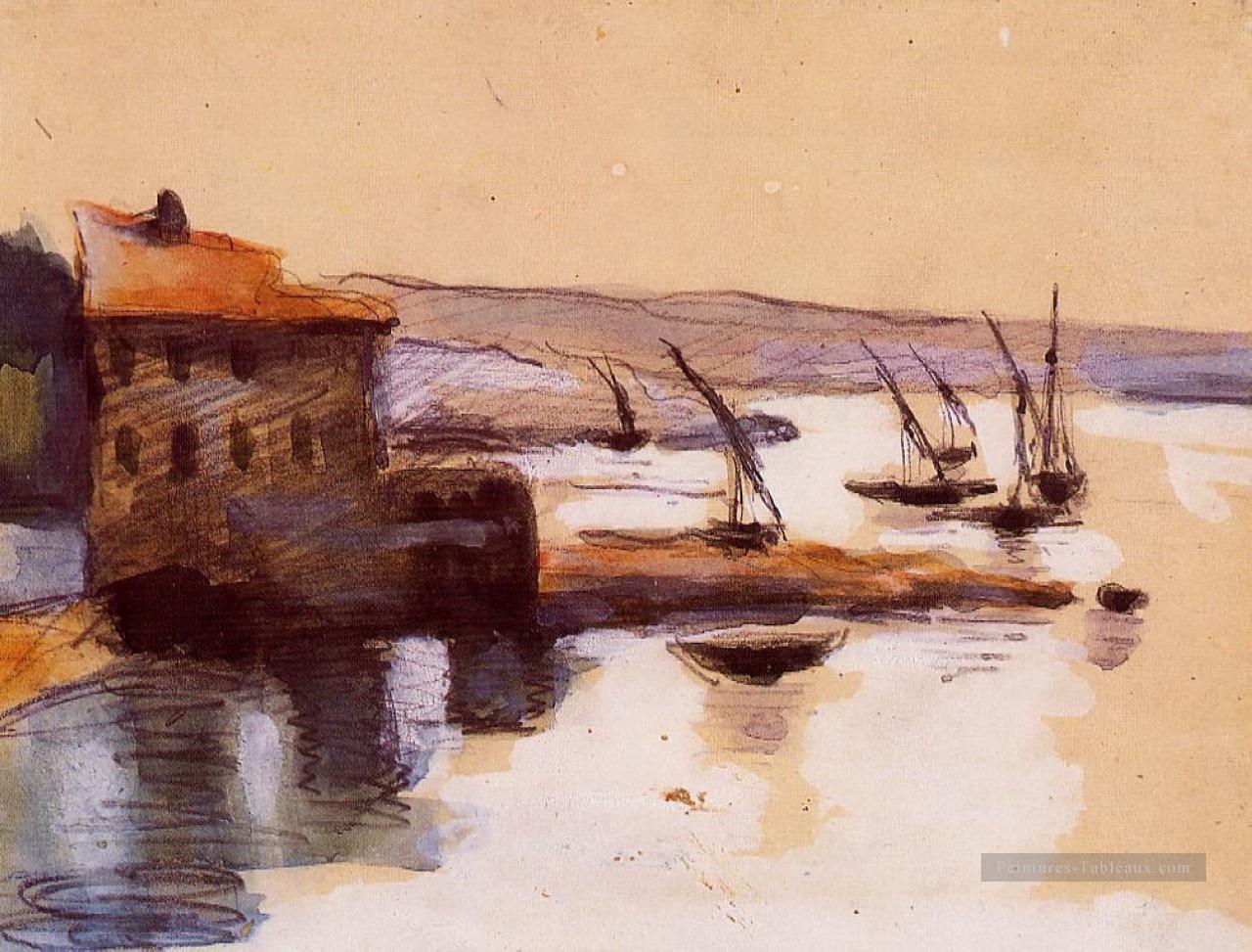 Paysage marin Paul Cézanne Peintures à l'huile